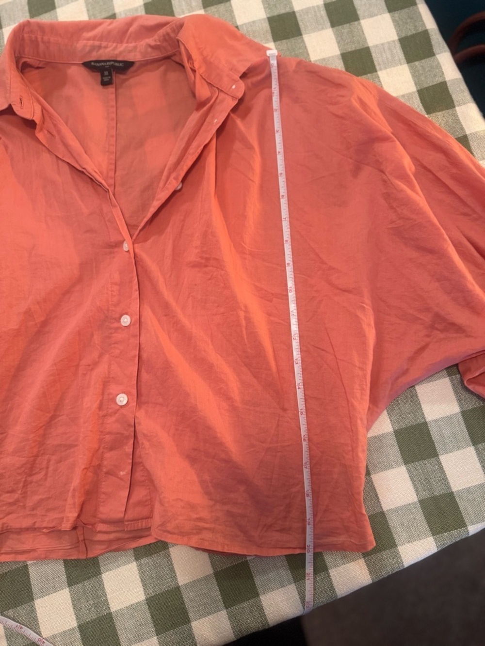 Banana Republic Coral Boxy Crop Shirt - Picture 10 of 15